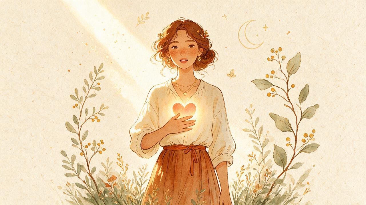 手绘插画:学会平静而坚定地表达自己的女孩